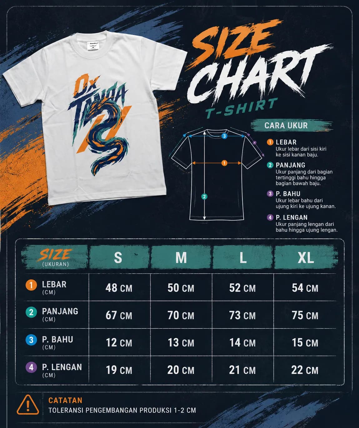 Size Chart 0xTanda